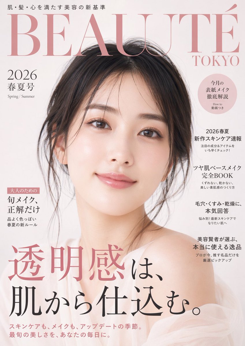 日系美妆杂志封面 - 2