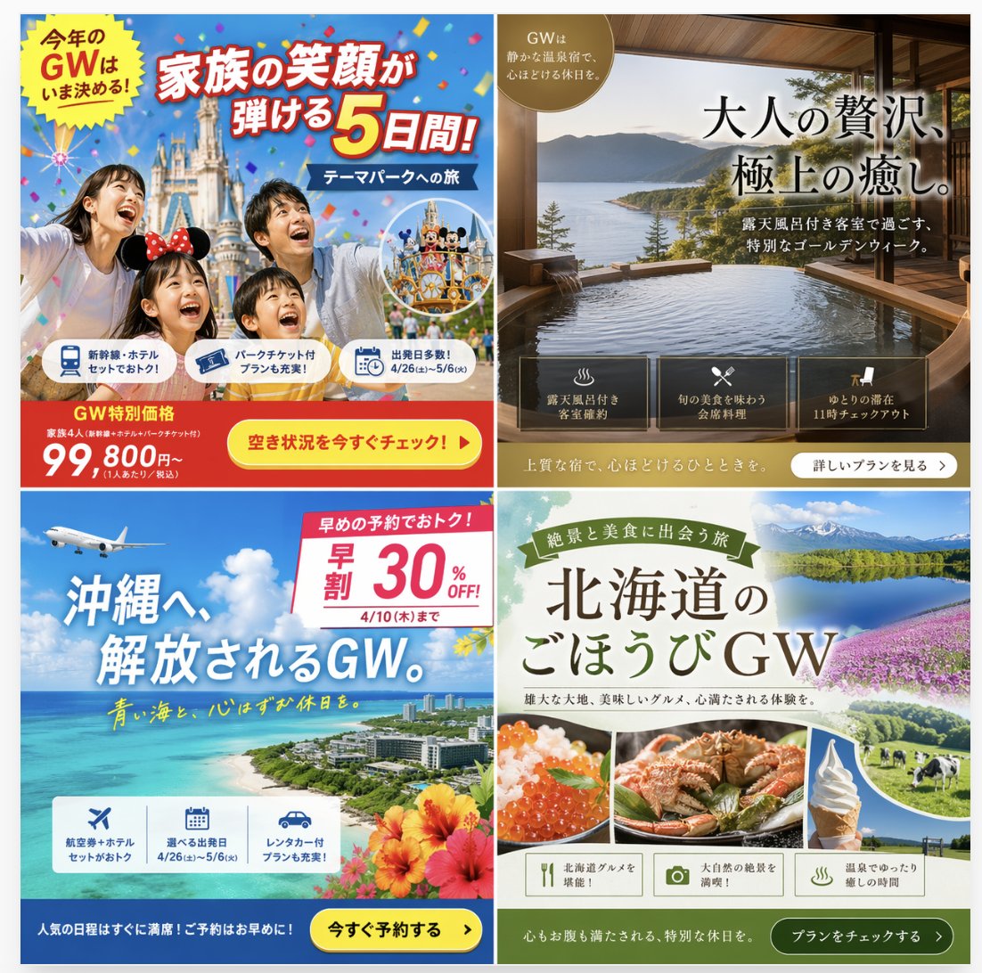 四款日本旅游广告海报 - 2