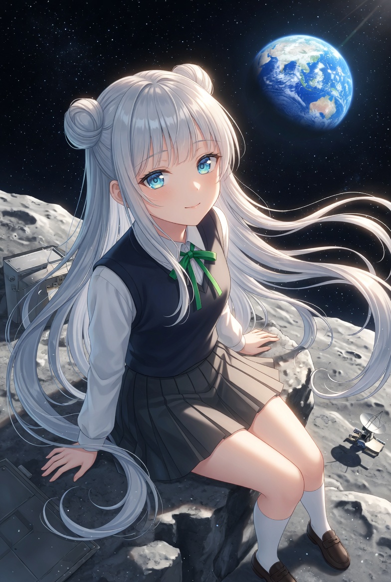 月球上的动漫女学生 - 1