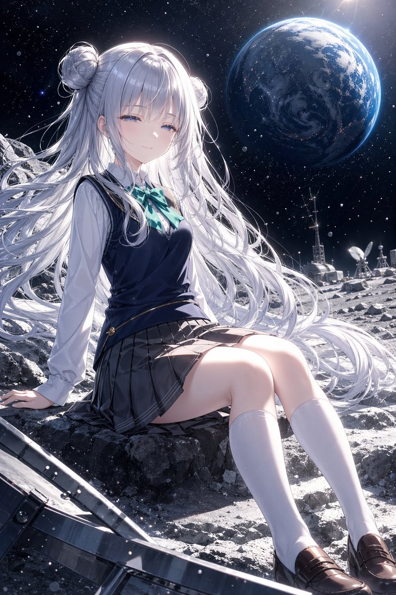 月球上的动漫女学生 - 1