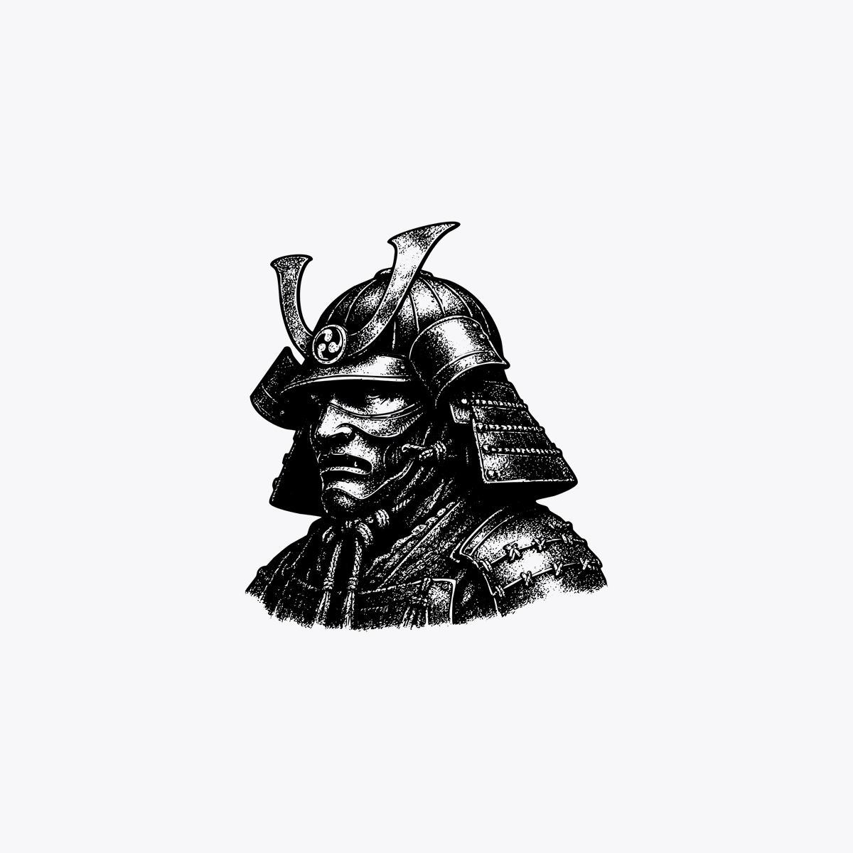 审查风格武士雕刻 - 1