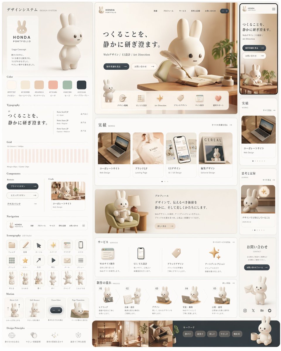 Rabbit Portfolio 设计系统项目 - 1