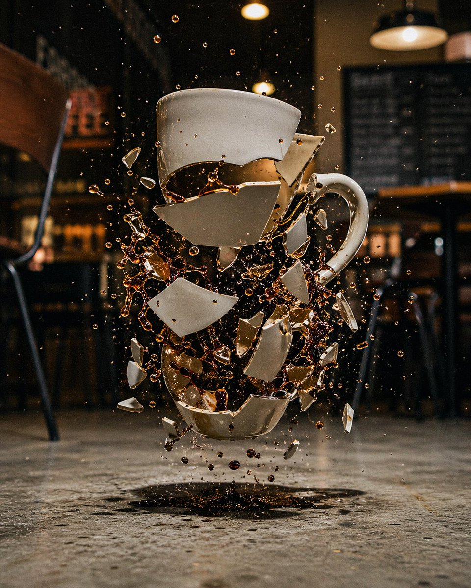 高速破碎咖啡杯 - 2