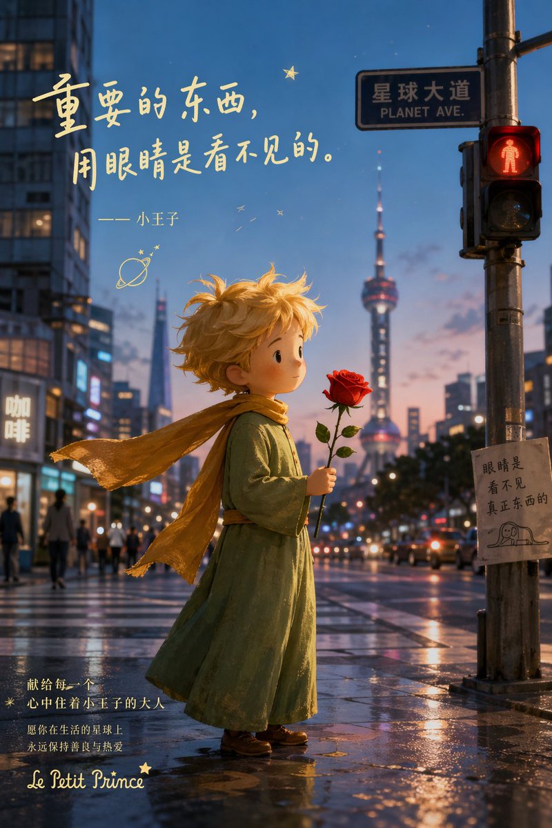小王子上海雨中海报 - 1