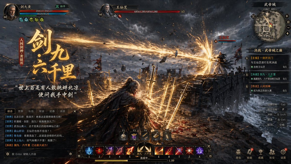 武侠 MMORPG 游戏截图 - 2