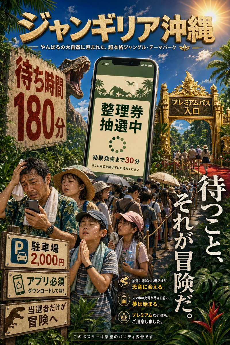 日式丛林主题公园恶搞海报 - 1