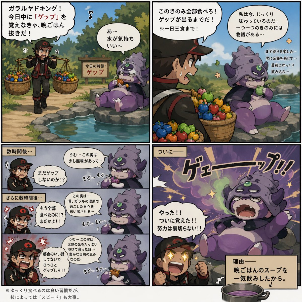 伽勒尔呆呆王学习“打嗝” - 1