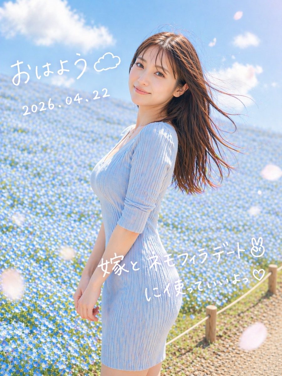 梦幻粉蝶花约会人像 - 1