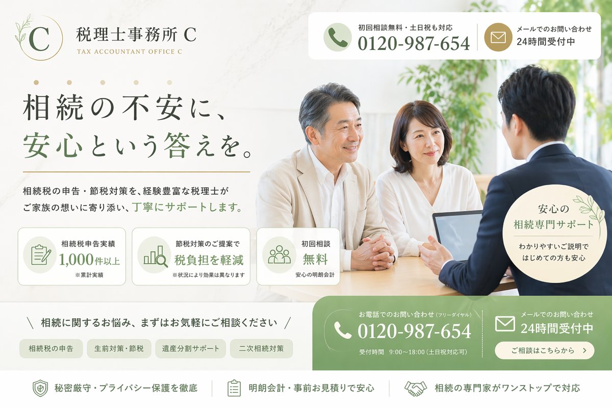 日本遗产税 LP 首屏设计 - 1
