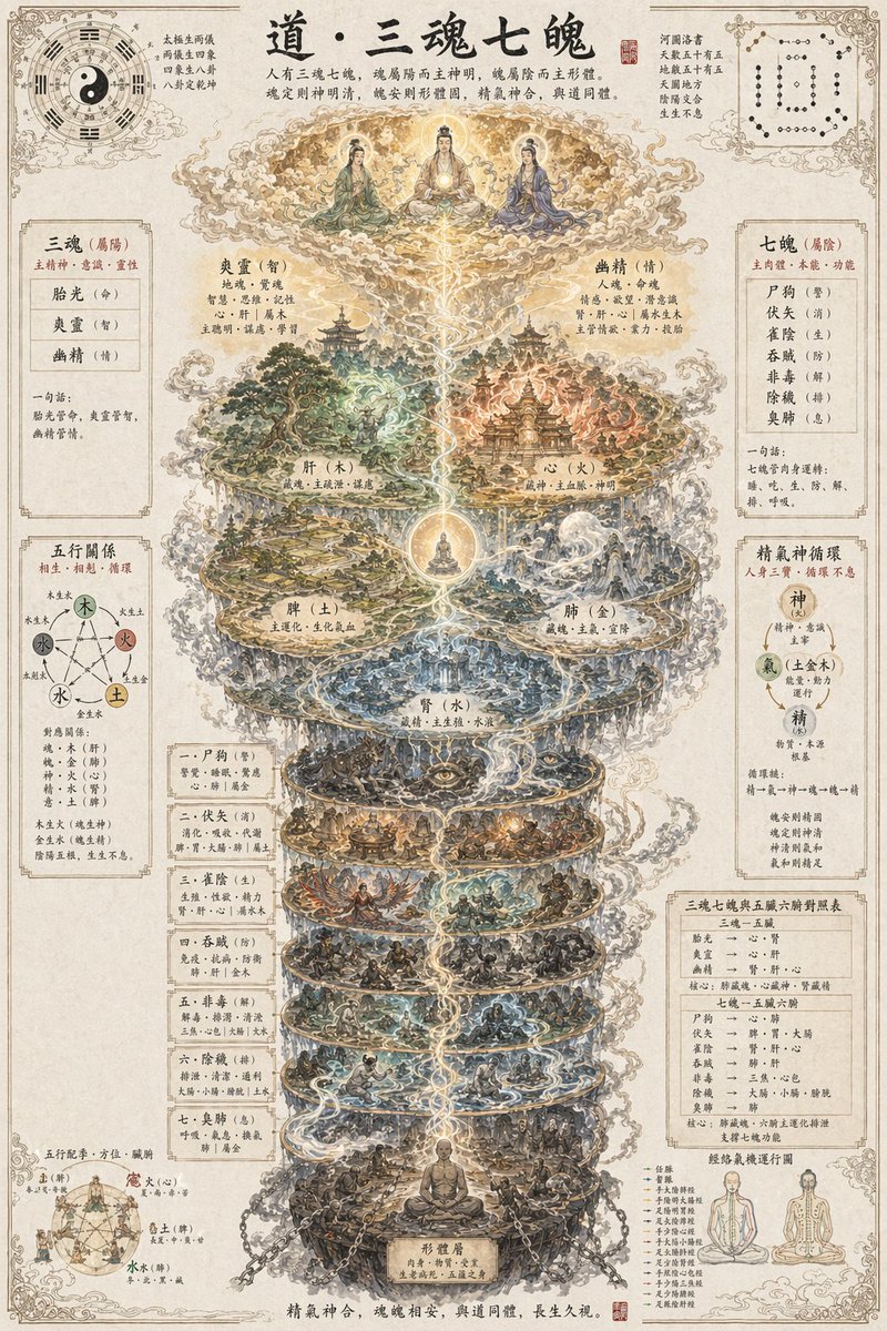 道教三魂七魄海报 - 1