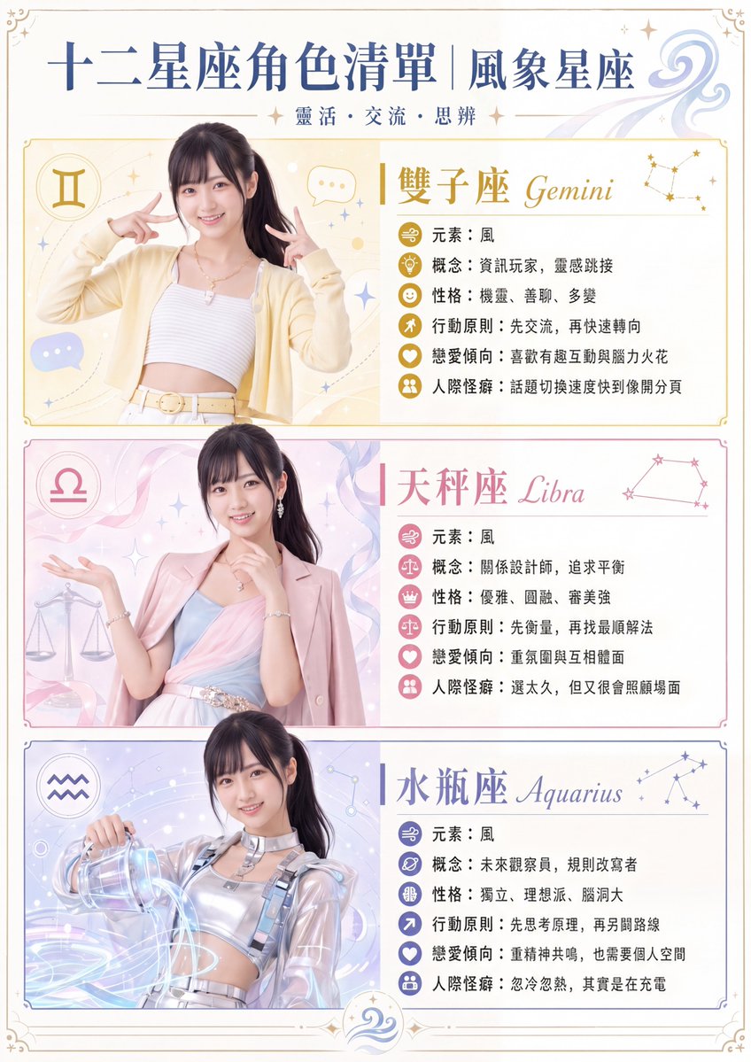 风象星座角色海报 - 1