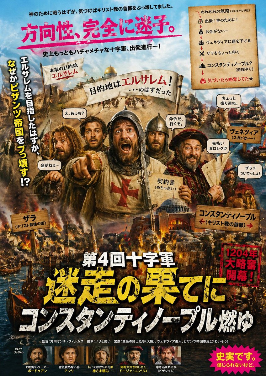 第四次十字军东征混乱恶搞海报 - 1