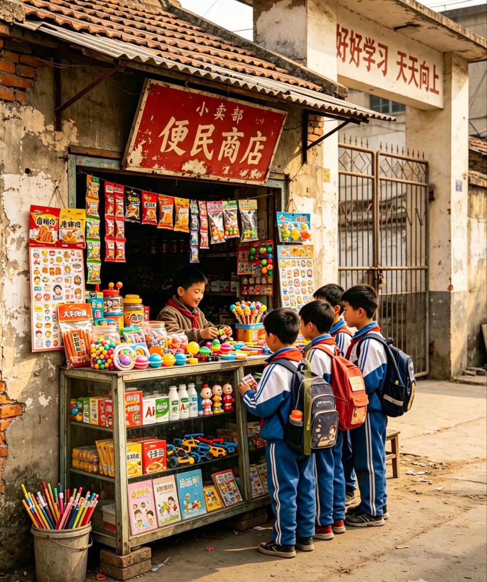 怀旧中国校园小卖部场景 - 1