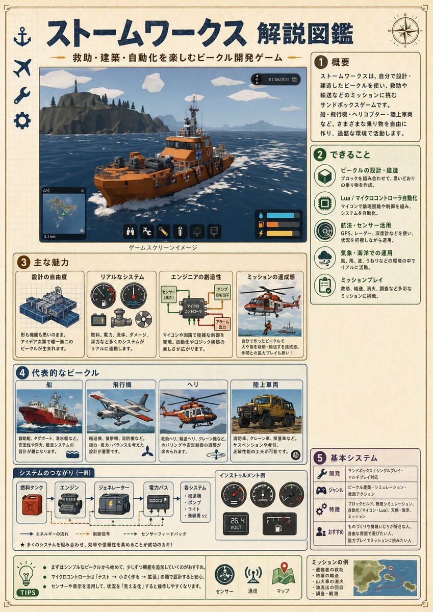 日文版 Stormworks 指南信息图 - 1