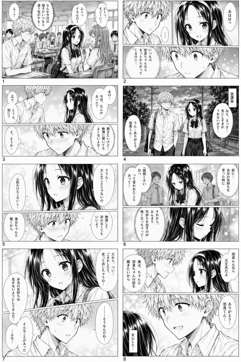 校园浪漫漫画页面 - 2