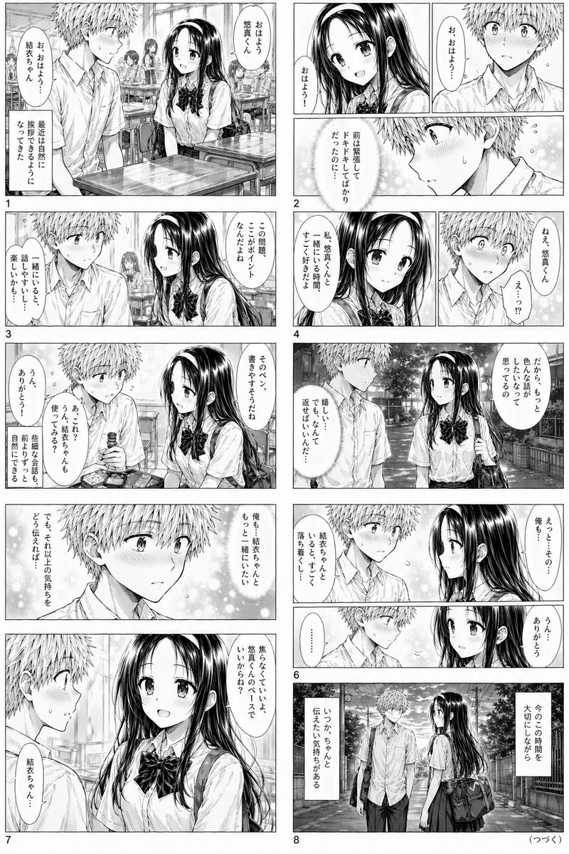 校园浪漫漫画页面 - 3