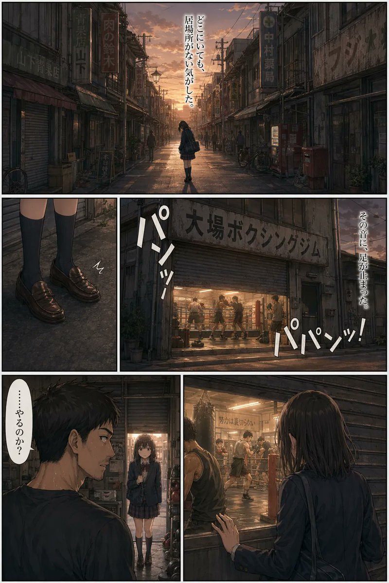 Sunset Boxing Gym 漫画页面 - 1