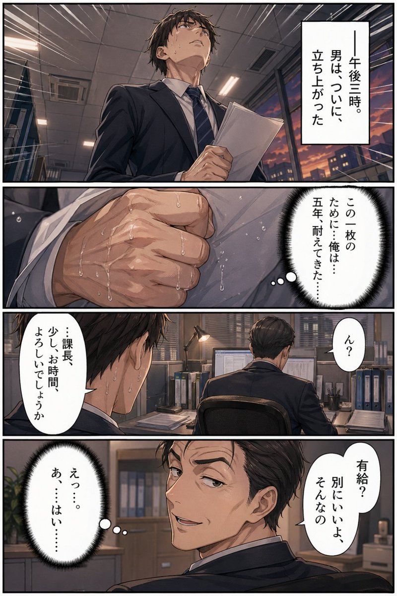 商务办公漫画页面 - 1