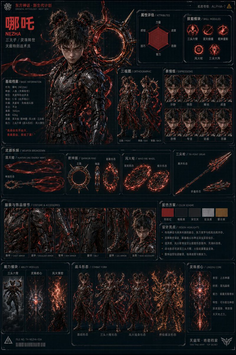 东方赛博朋克角色设定集 - 3