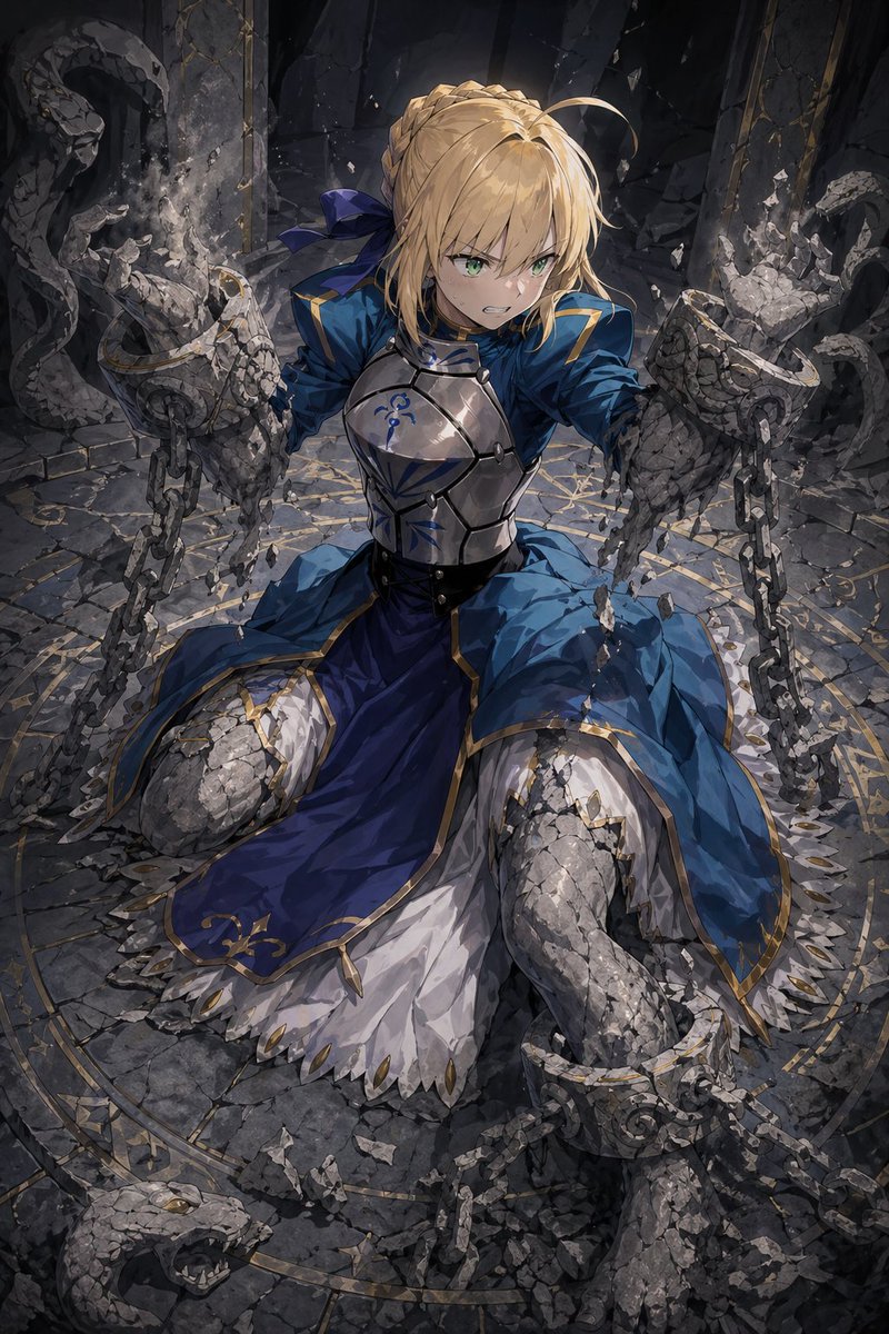 局部石化骑士卡牌插画 - 1