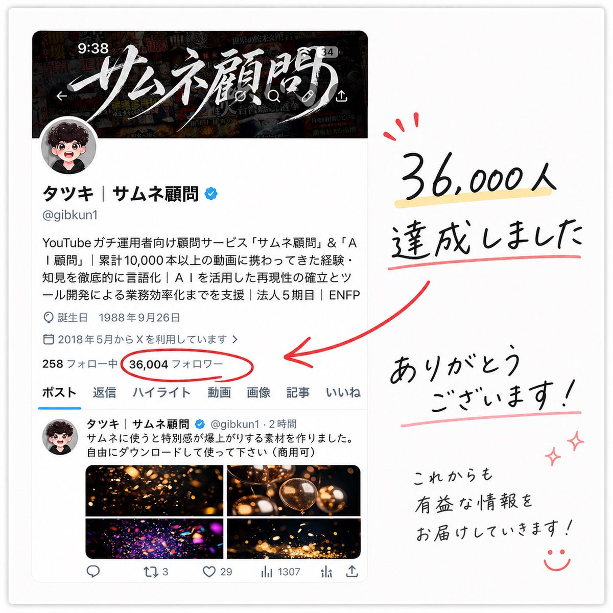 日语粉丝里程碑感谢图 - 1