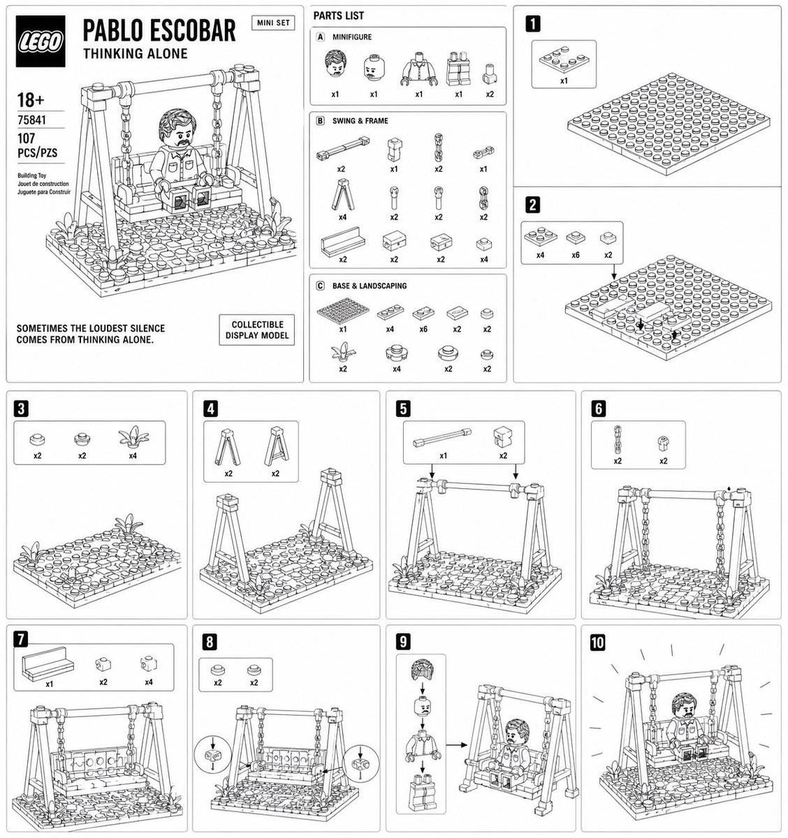 LEGO 迷你套装说明书海报 - 1
