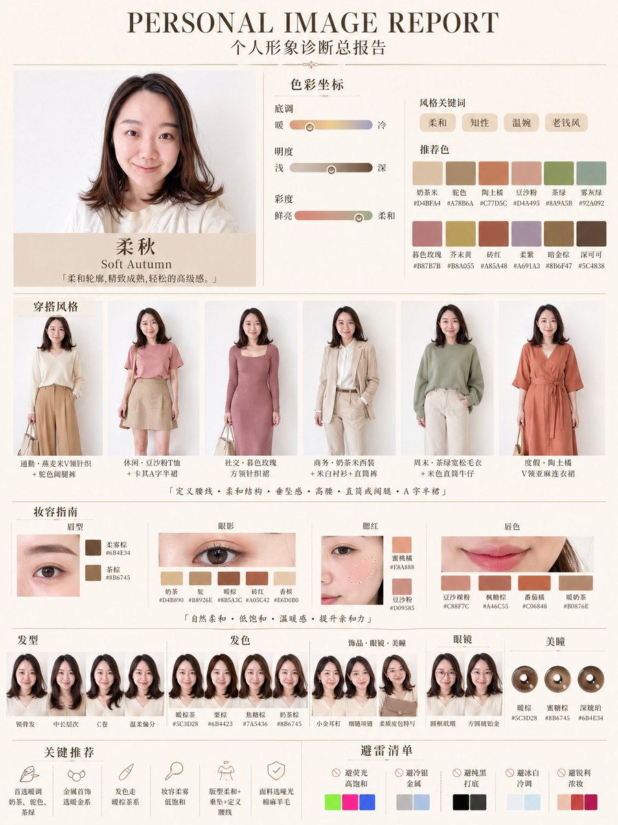 柔秋型人个人形象诊断报告 - 1