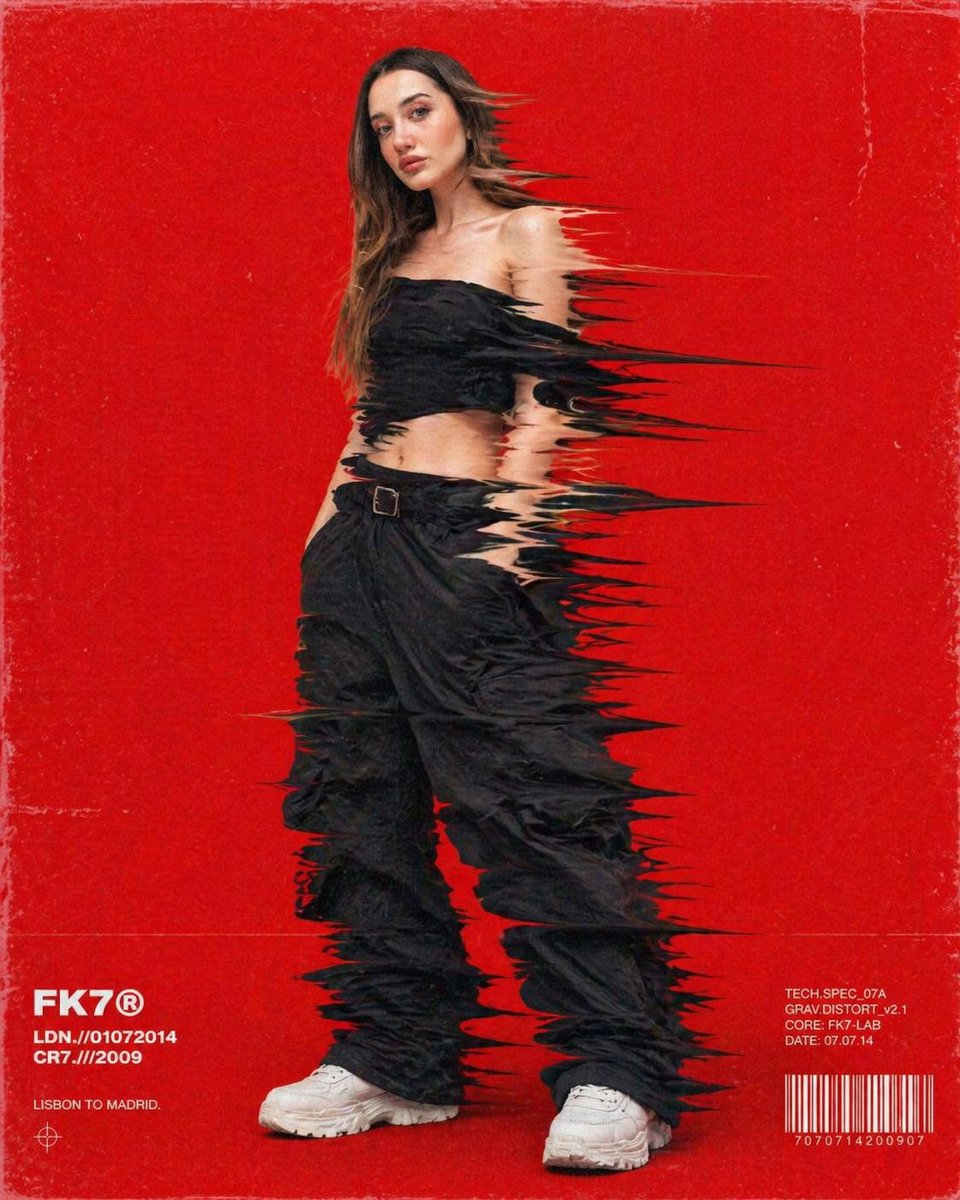 扭曲嘻哈时尚模特提示词 - 2