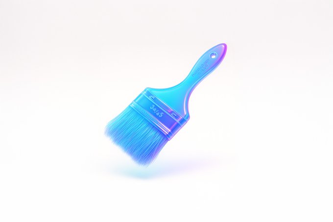 漂浮玻璃霓虹3D - 1