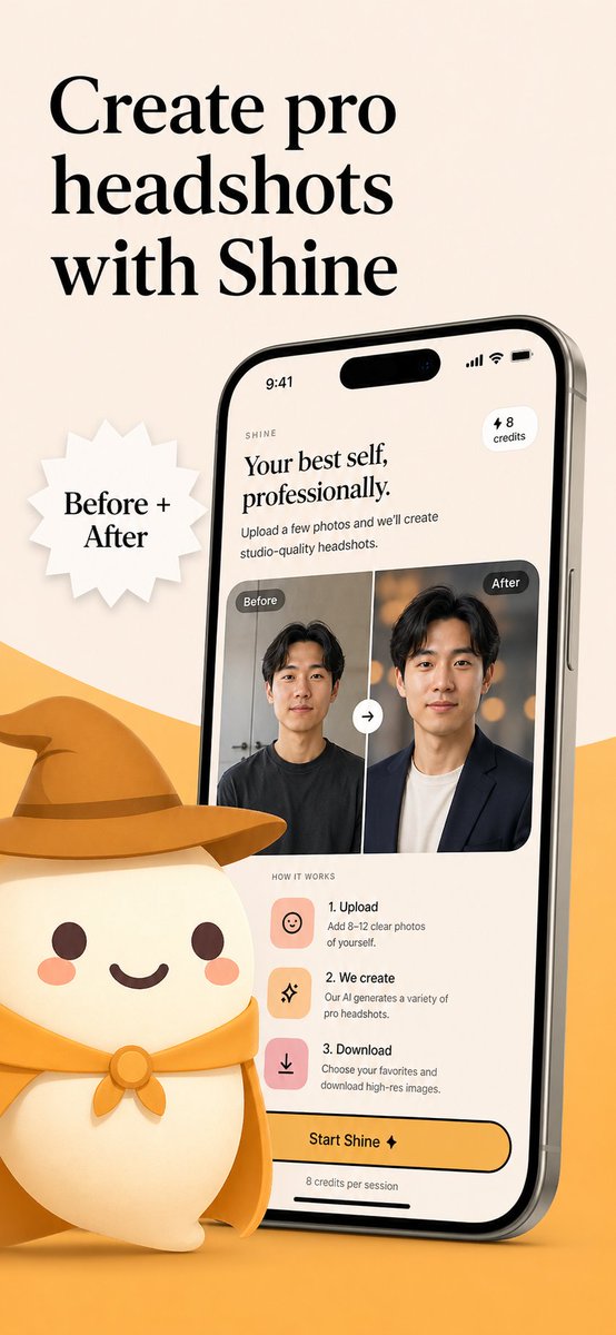 AI 职业照应用 App Store 宣传海报 - 1