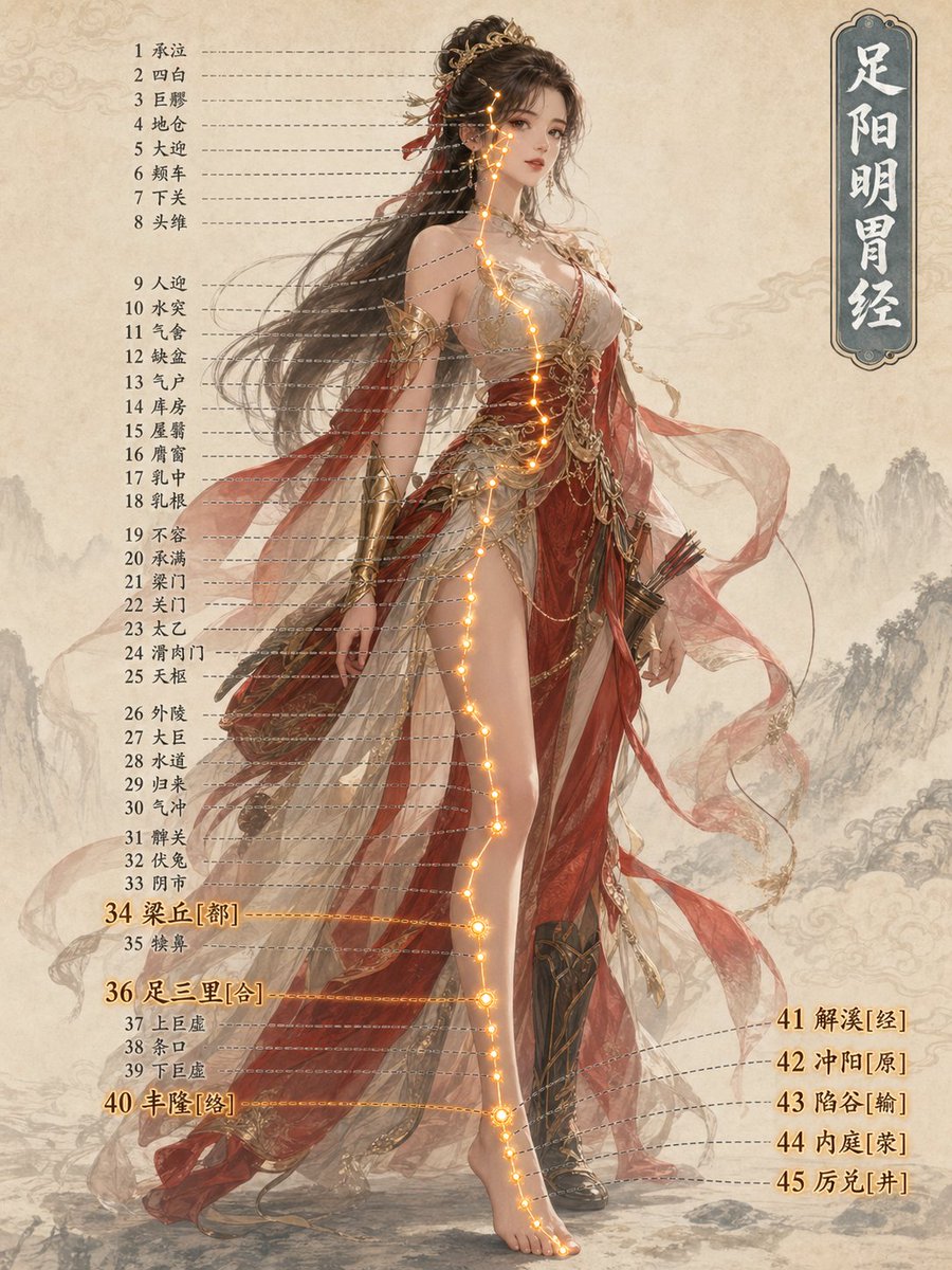 中医经络信息图 - 2
