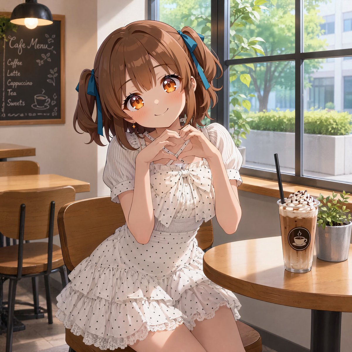 阳光咖啡馆里的动漫少女 - 2