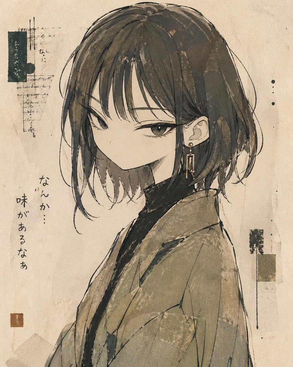变形风格化女性肖像 - 2