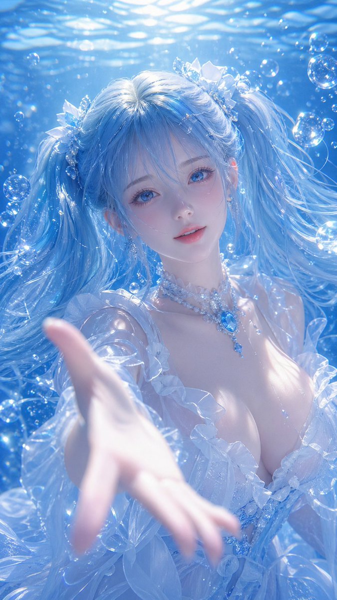 水下奇幻 CG 插画 - 2