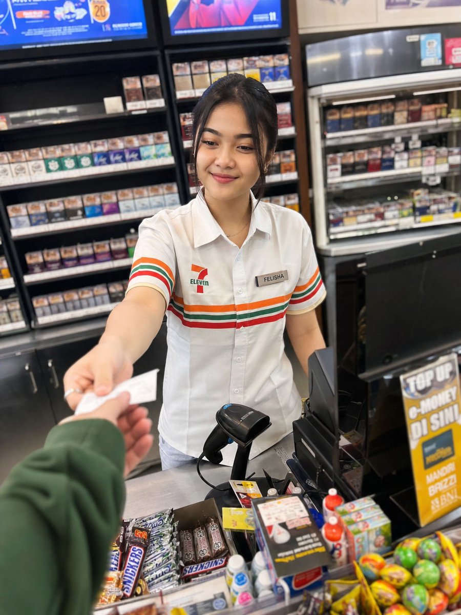 照片级写实便利店收银员 - 3