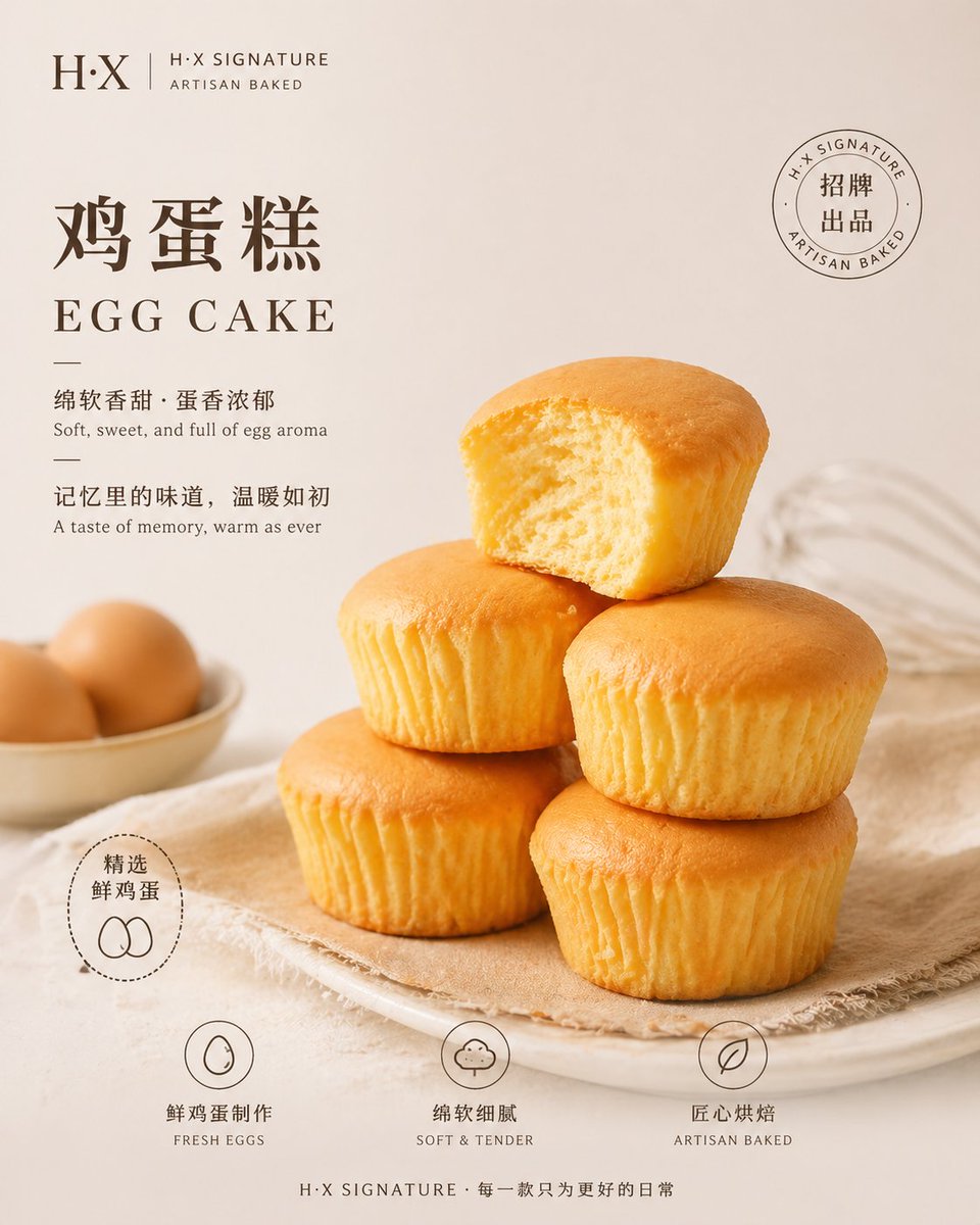 烘焙产品海报模板 - 1