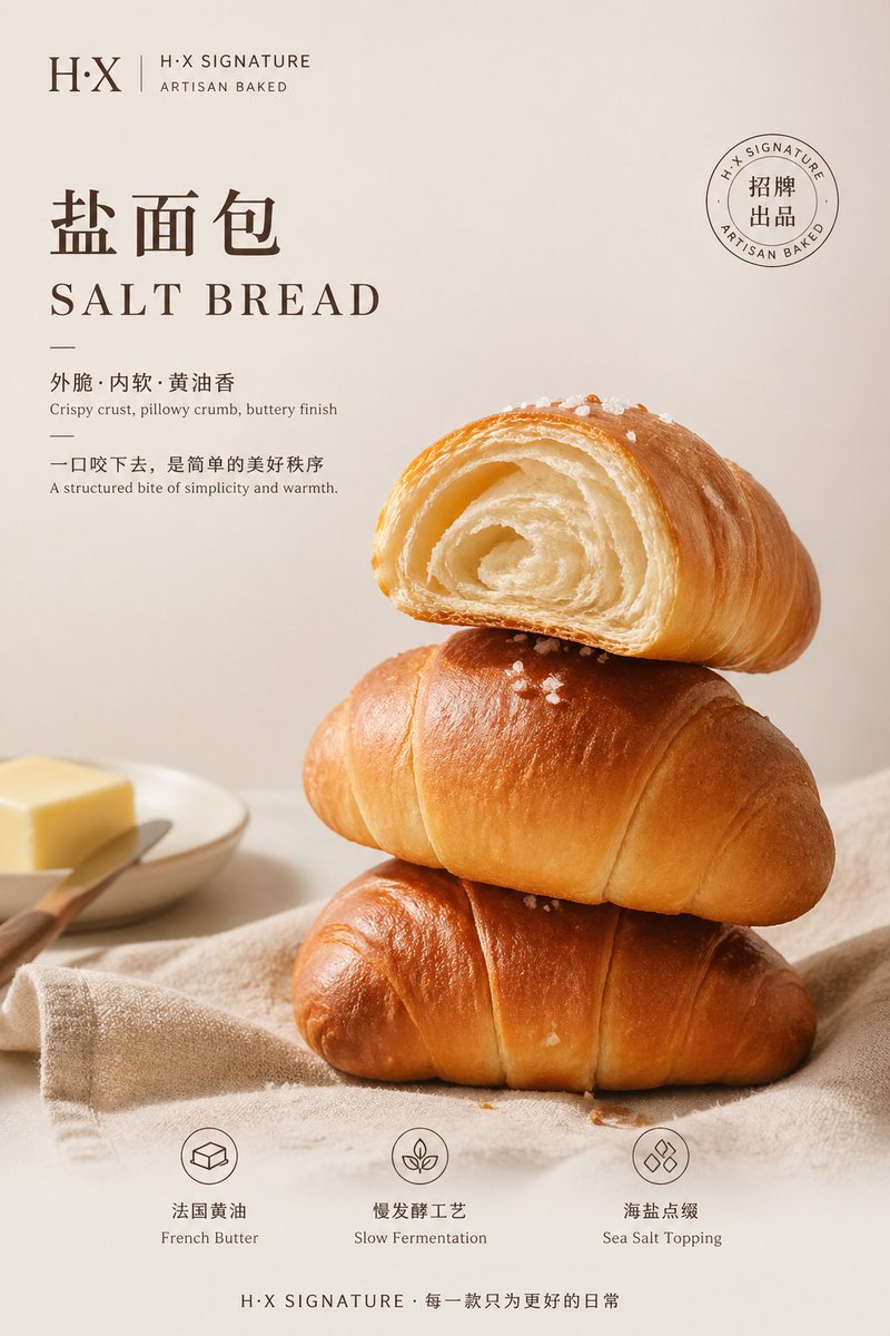 烘焙产品海报模板 - 2