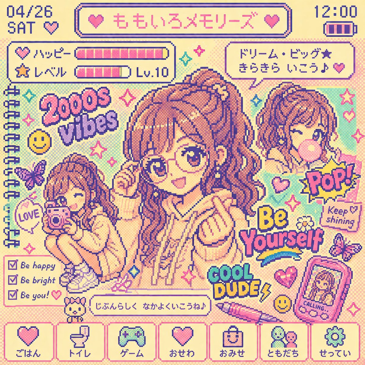 Y2K Tamagotchi LCD 滤镜 - 2