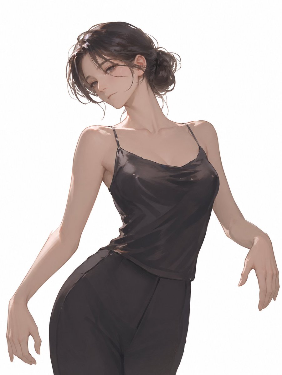优雅时尚姿态女性肖像 - 1