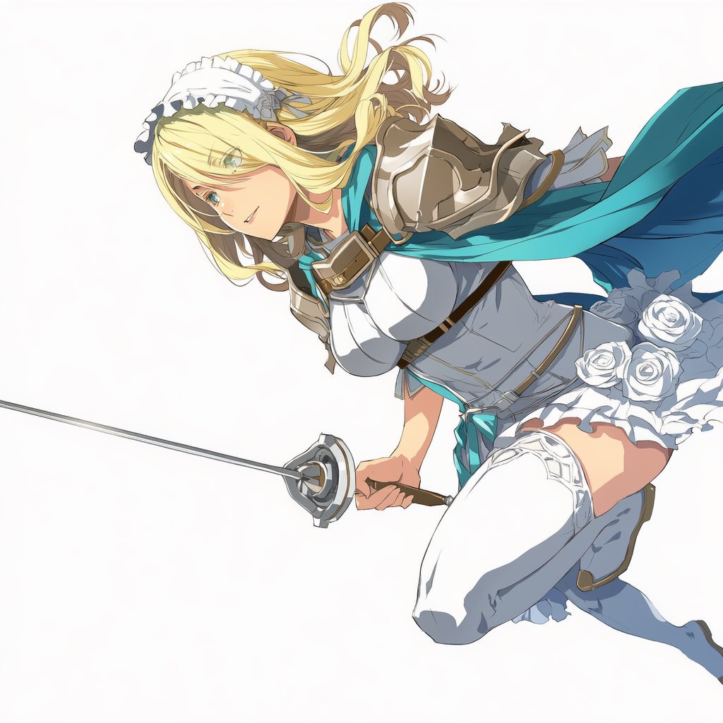 Flying Maid Knight Doodle - 2