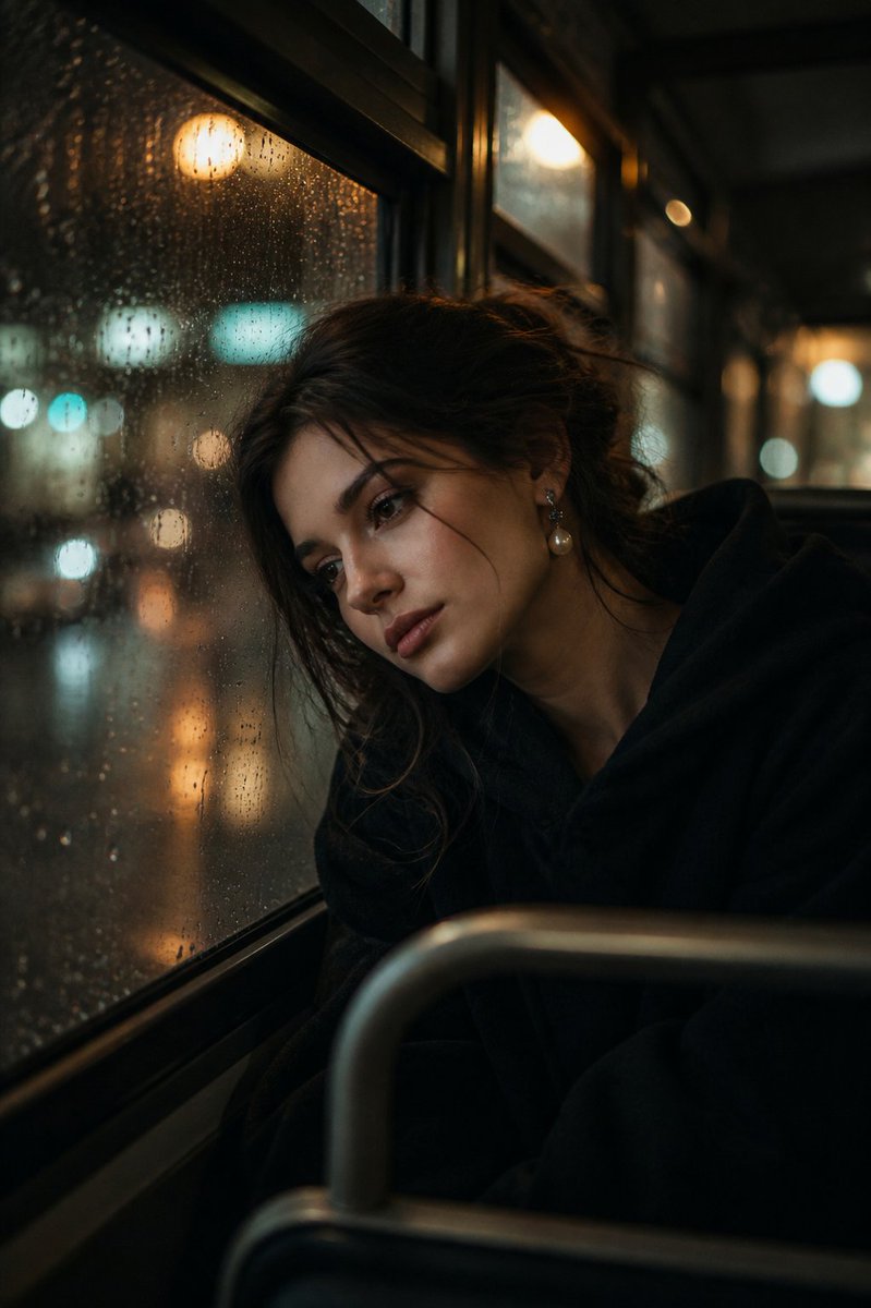 忧郁雨夜巴士肖像 - 1