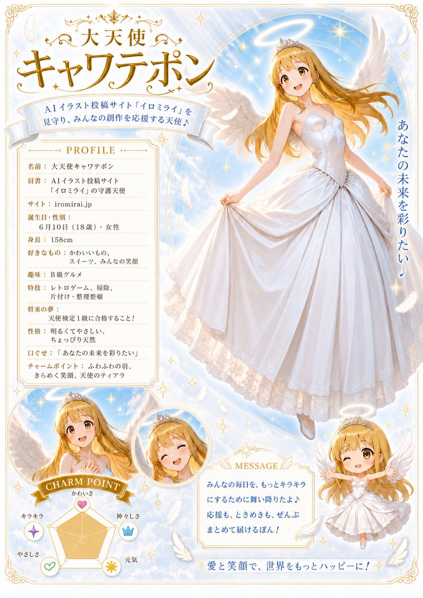 Celestial Angel Character Profile Poster - 1
