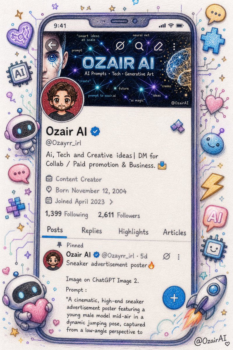Twitter Profile Doodle Art Transformation - 1