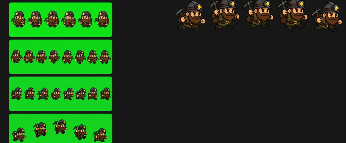 Chibi Miner Game Sprite Sheet - 1