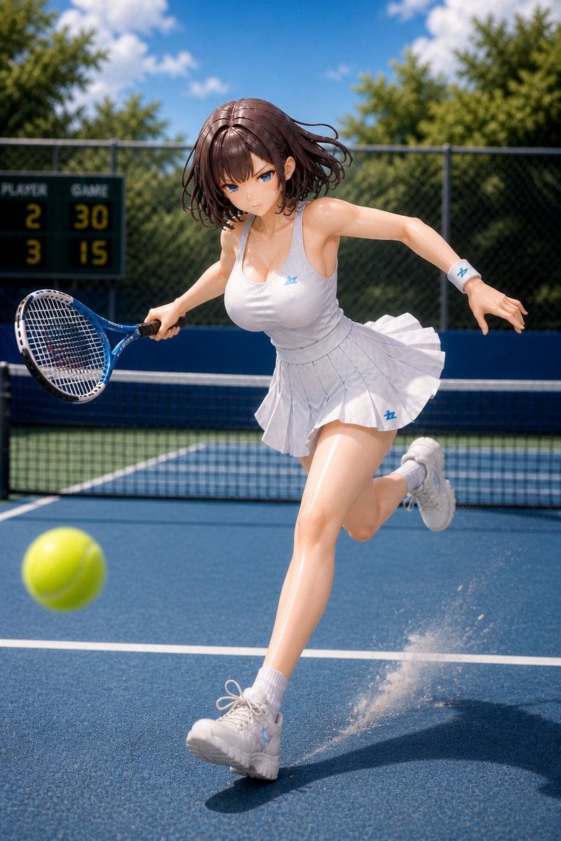 Anime Tennis Diorama Figure - 1