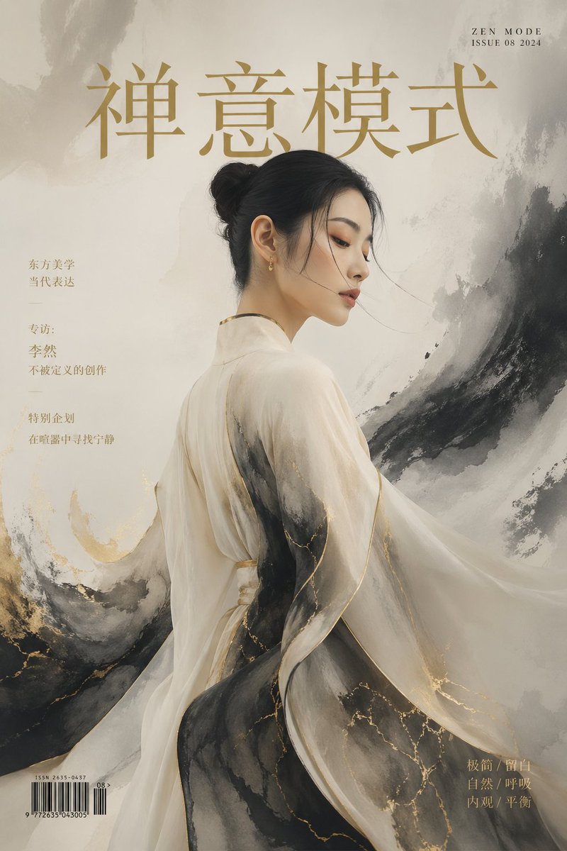 Zen Mode Editorial Magazine Cover - 3