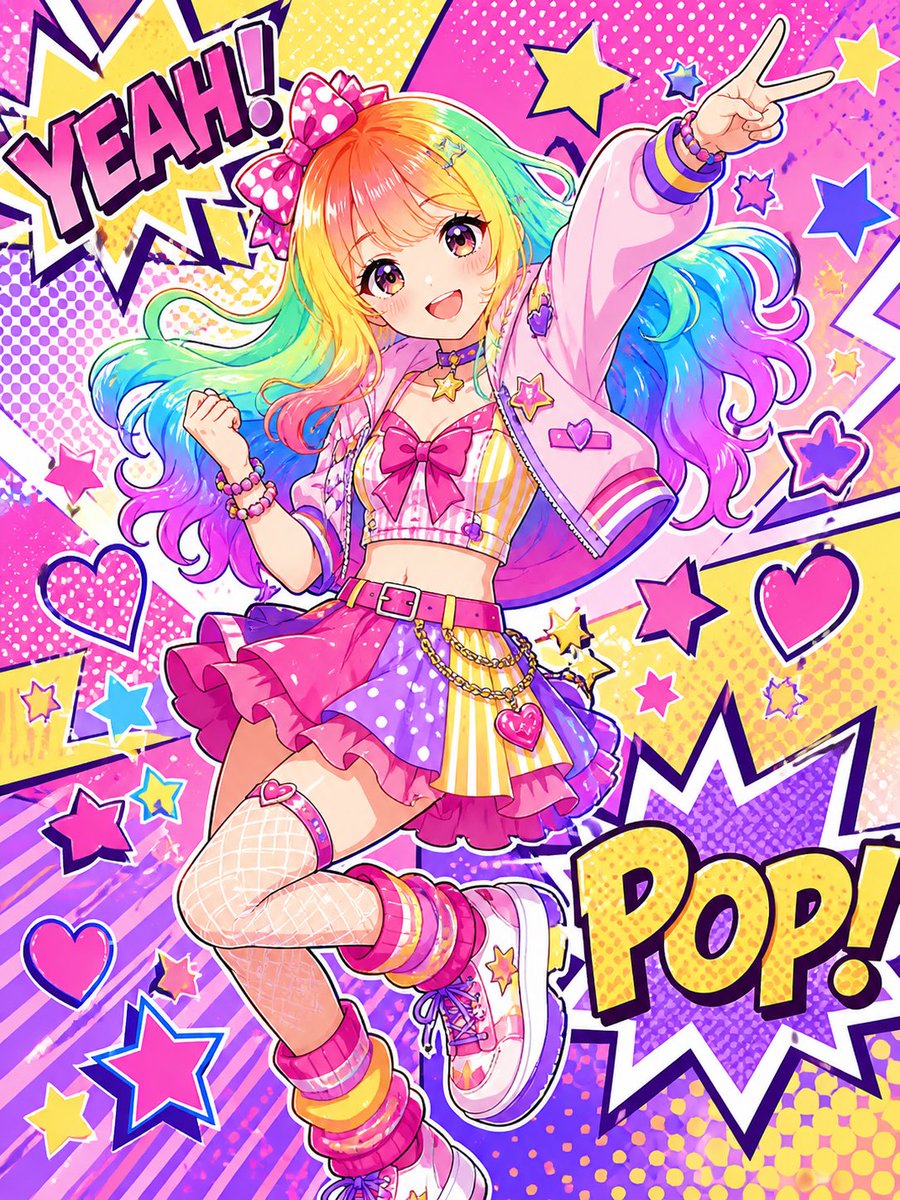 Rainbow Pop Idol Manga Transformation - 1