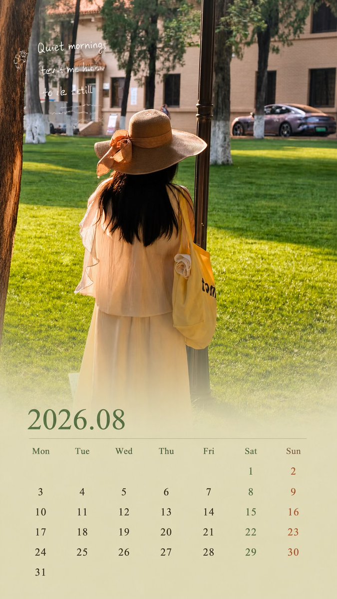 Healing Travel Calendar Card - 2