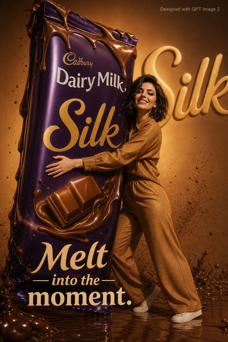 Playful Chocolate Advertisement Poster - 1
