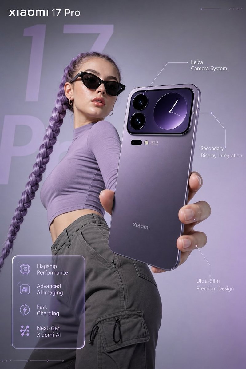 Xiaomi 17 Pro Fashion Tech Poster - 1